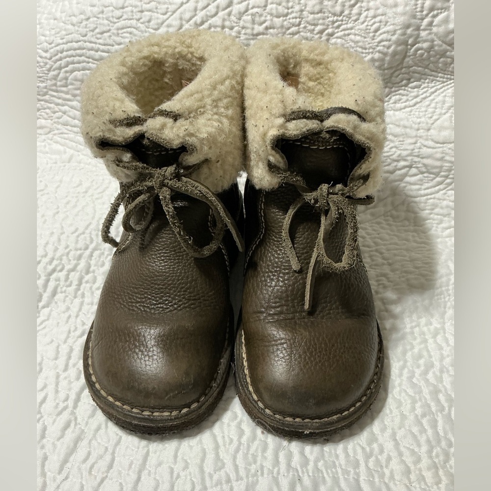 Duckfeet Arhus Boot Olive Leather Wool Size 37